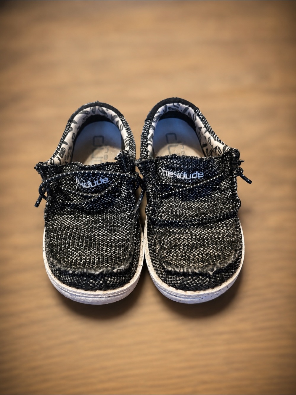 Hey Dude Kids Slip-On Sneakers in Black